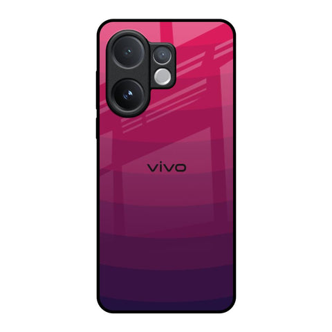 Wavy Pink Pattern Vivo V60 5G Glass Back Cover Online