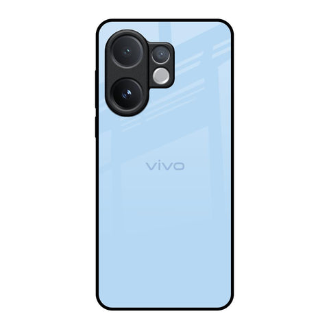 Pastel Sky Blue Vivo V60 5G Glass Back Cover Online