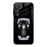 Touch Me & You Die Samsung Galaxy F36 5G Glass Back Cover Online