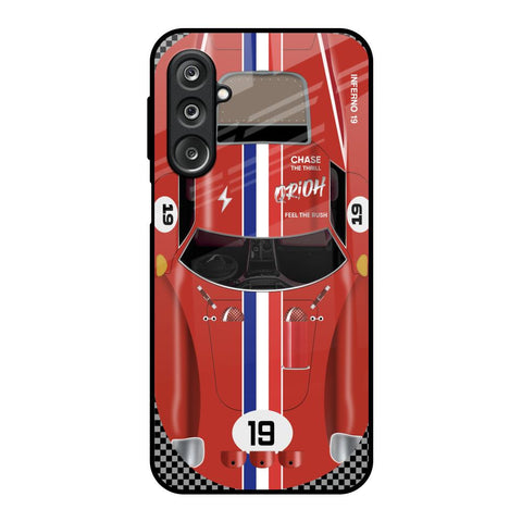 Racing Vintage Samsung Galaxy F36 5G Glass Back Cover Online