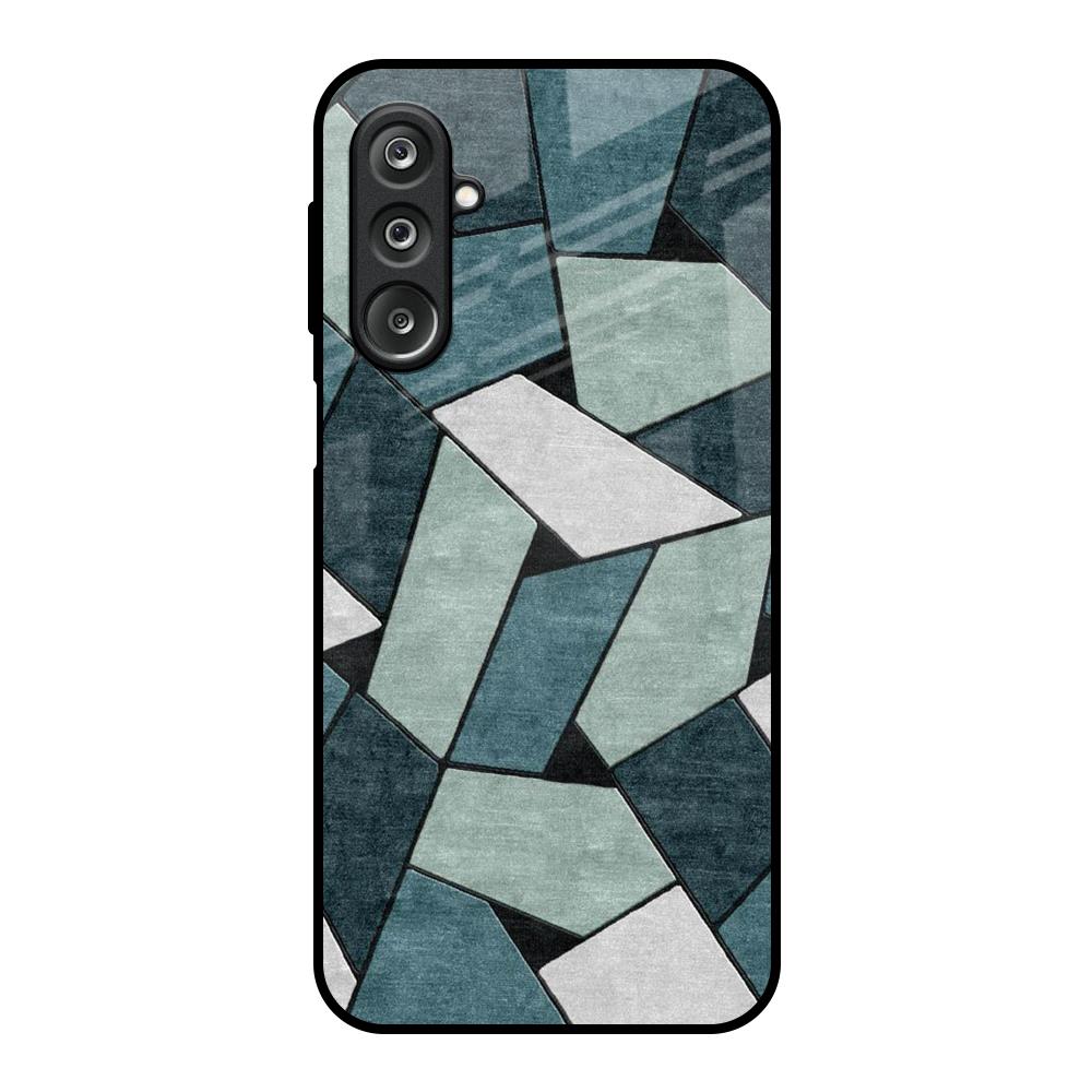 Abstact Tiles Samsung Galaxy F36 5G Glass Back Cover Online