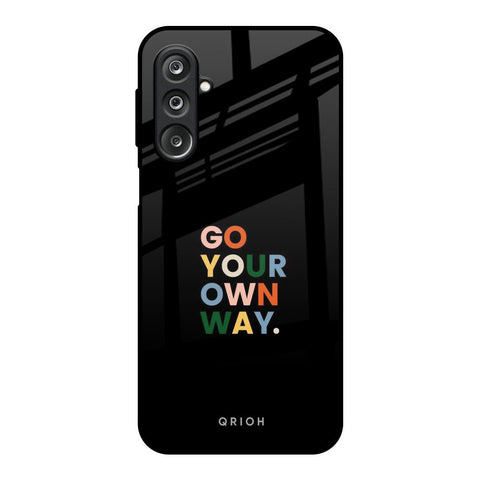 Go Your Own Way Samsung Galaxy F36 5G Glass Back Cover Online