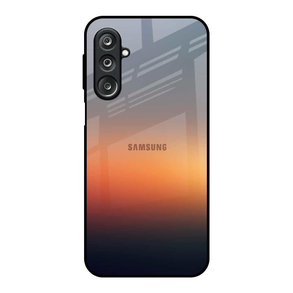 Aesthetic Orange Samsung Galaxy F36 5G Glass Back Cover Online