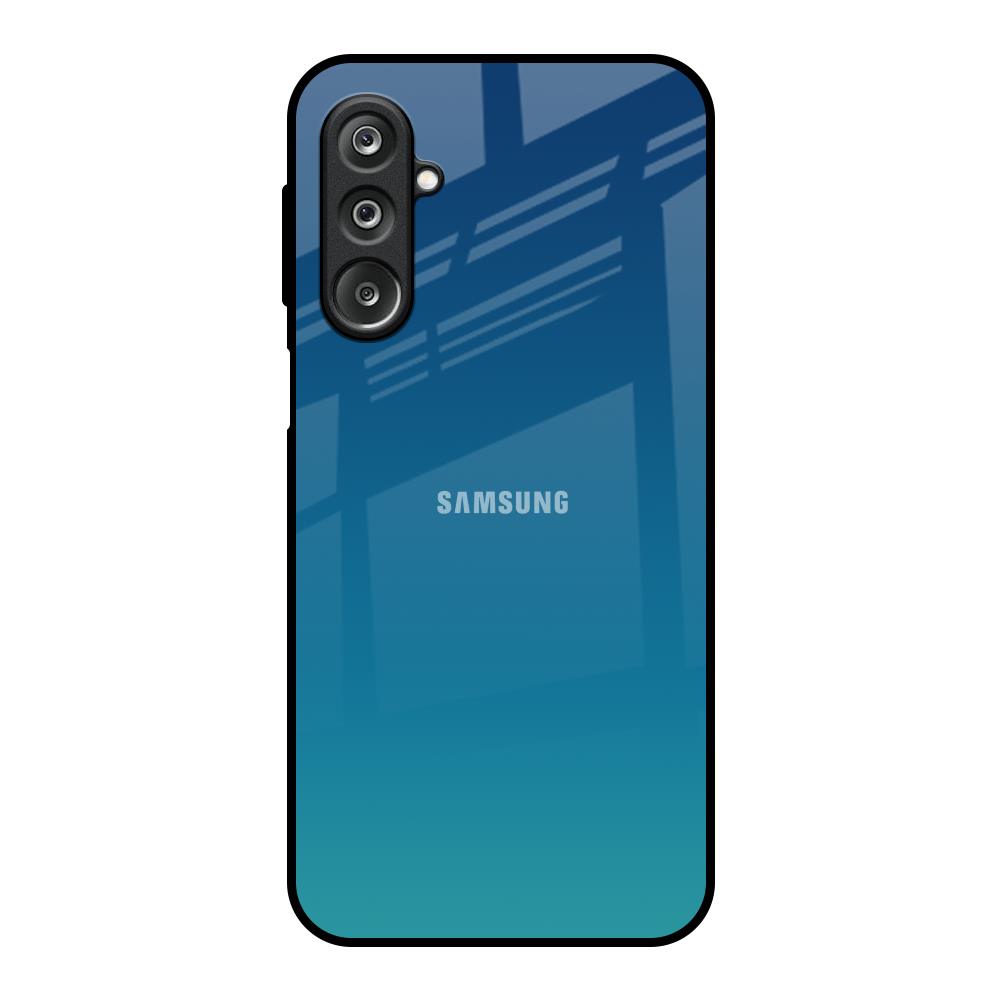 Celestial Blue Samsung Galaxy F36 5G Glass Back Cover Online