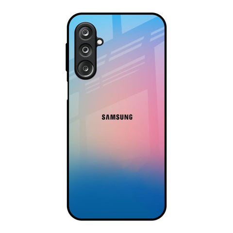 Blue & Pink Ombre Samsung Galaxy F36 5G Glass Back Cover Online