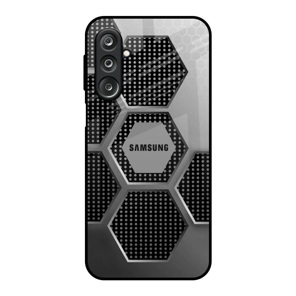 Hexagon Style Samsung Galaxy F36 5G Glass Back Cover Online