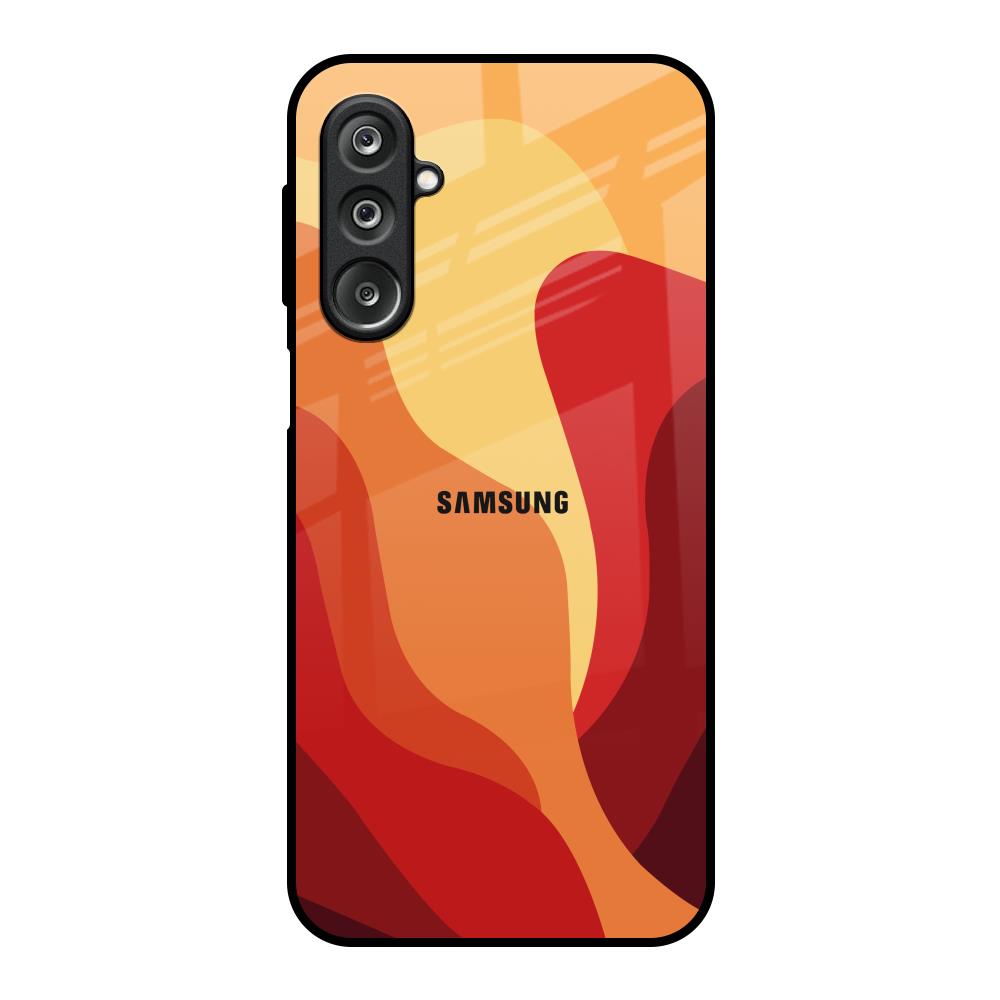 Magma Color Pattern Samsung Galaxy F36 5G Glass Back Cover Online