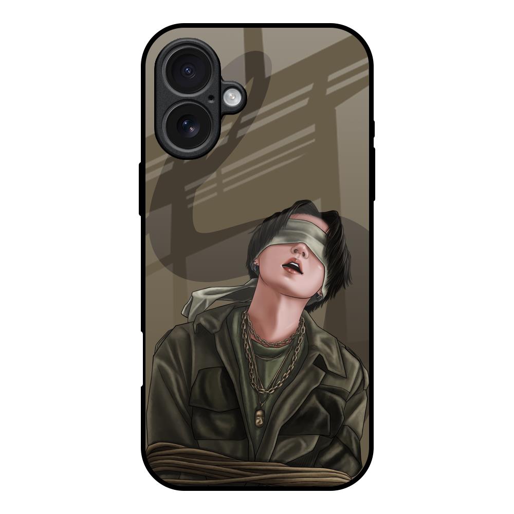 Blind Fold iPhone 17 Glass Back Cover Online
