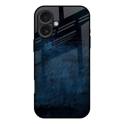 Dark Blue Grunge iPhone 17 Glass Back Cover Online