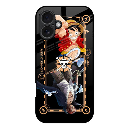 Shanks & Luffy iPhone 17 Glass Back Cover Online