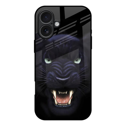 Angry Black Tiger iPhone 17 Glass Back Cover Online