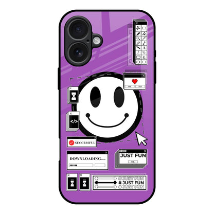 Code with Smile iPhone 17 Glass Back Cover Online
