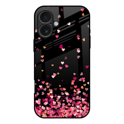 Heart Rain Fall iPhone 17 Glass Back Cover Online