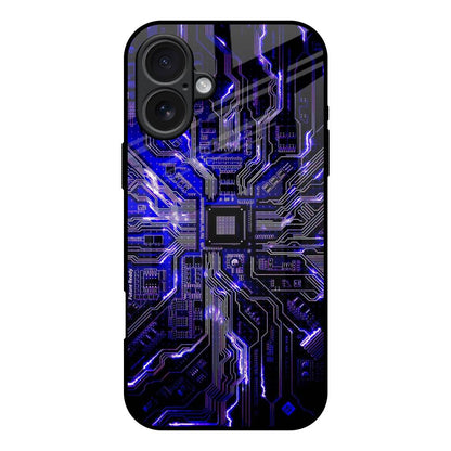 Techno Color Pattern iPhone 17 Glass Back Cover Online