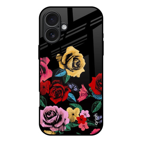 Floral Decorative iPhone 17 Glass Back Cover Online
