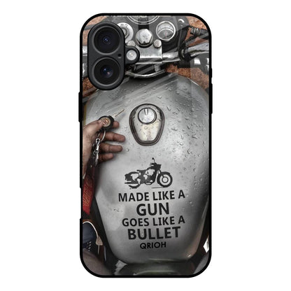Royal Bike iPhone 17 Glass Back Cover Online