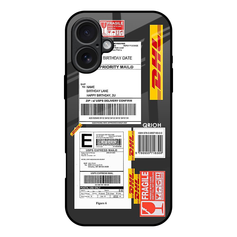 Cool Barcode Label iPhone 17 Glass Back Cover Online