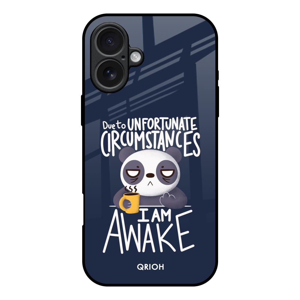 Struggling Panda iPhone 17 Glass Back Cover Online