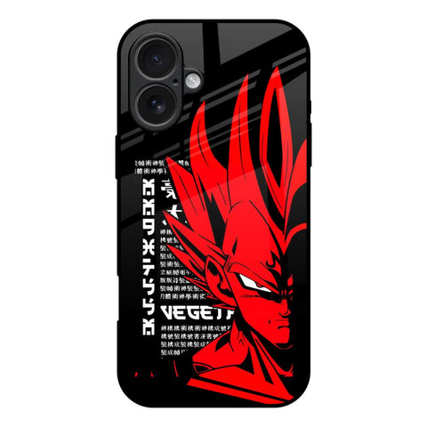 Red Vegeta iPhone 17 Glass Back Cover Online