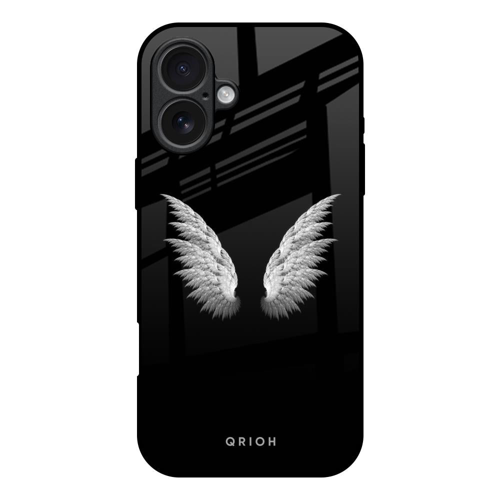 White Angel Wings iPhone 17 Glass Back Cover Online