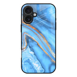Vibrant Blue Marble iPhone 17 Glass Back Cover Online
