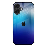 Blue Rhombus Pattern iPhone 17 Glass Back Cover Online
