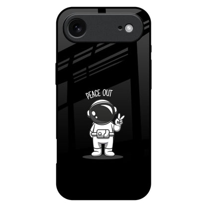 Peace Out Astro iPhone 17 Air Glass Back Cover Online