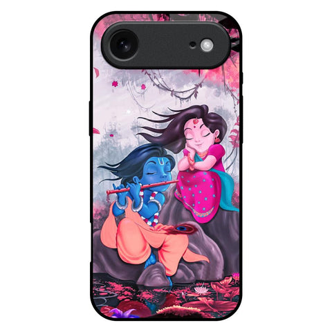Radha Krishna Art iPhone 17 Air Glass Back Cover Online