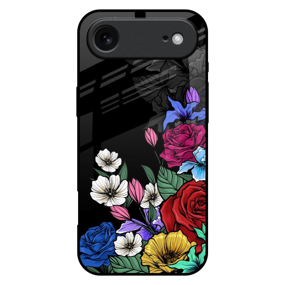 Rose Flower Bunch Art iPhone 17 Air Glass Back Cover Online
