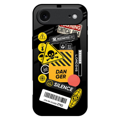 Danger Signs iPhone 17 Air Glass Back Cover Online