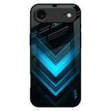 Vertical Blue Arrow iPhone 17 Air Glass Back Cover Online