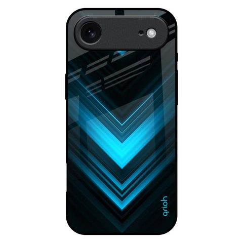Vertical Blue Arrow iPhone 17 Air Glass Back Cover Online