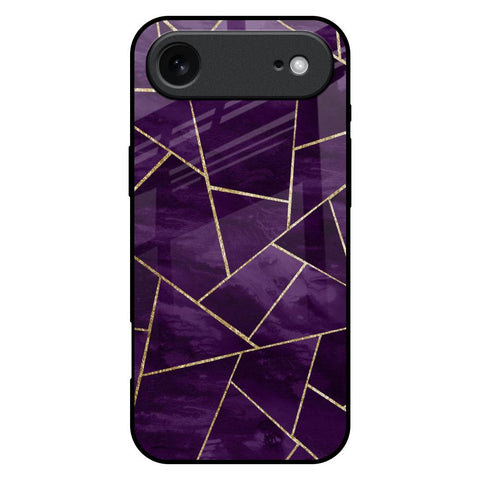 Geometric Purple iPhone 17 Air Glass Back Cover Online