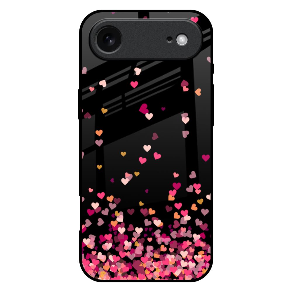 Heart Rain Fall iPhone 17 Air Glass Back Cover Online