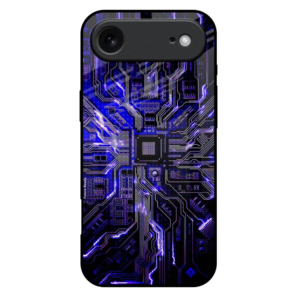 Techno Color Pattern iPhone 17 Air Glass Back Cover Online