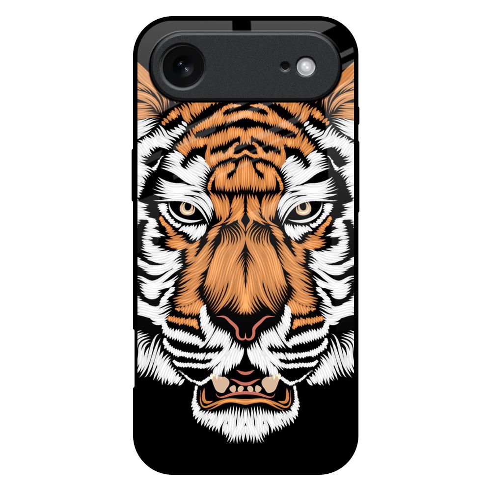 Angry Tiger iPhone 17 Air Glass Back Cover Online