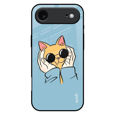 Adorable Cute Kitty iPhone 17 Air Glass Back Cover Online