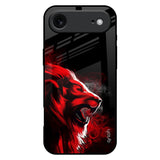 Red Angry Lion iPhone 17 Air Glass Back Cover Online