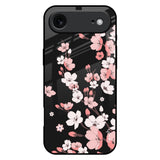 Black Cherry Blossom iPhone 17 Air Glass Back Cover Online