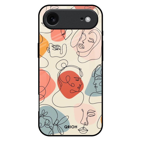 Abstract Faces iPhone 17 Air Glass Back Cover Online