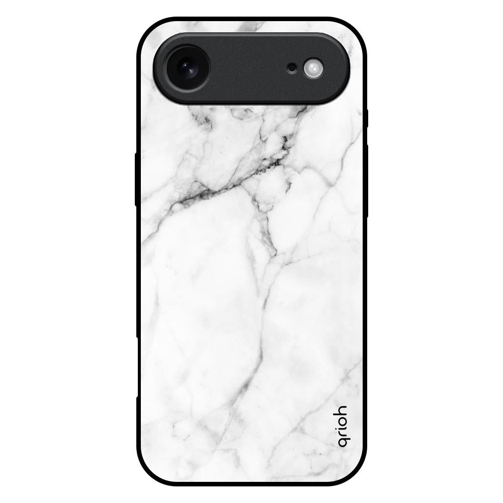 Modern White Marble iPhone 17 Air Glass Back Cover Online