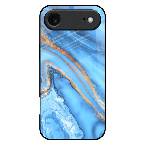 Vibrant Blue Marble iPhone 17 Air Glass Back Cover Online