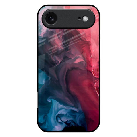 Blue & Red Smoke iPhone 17 Air Glass Back Cover Online