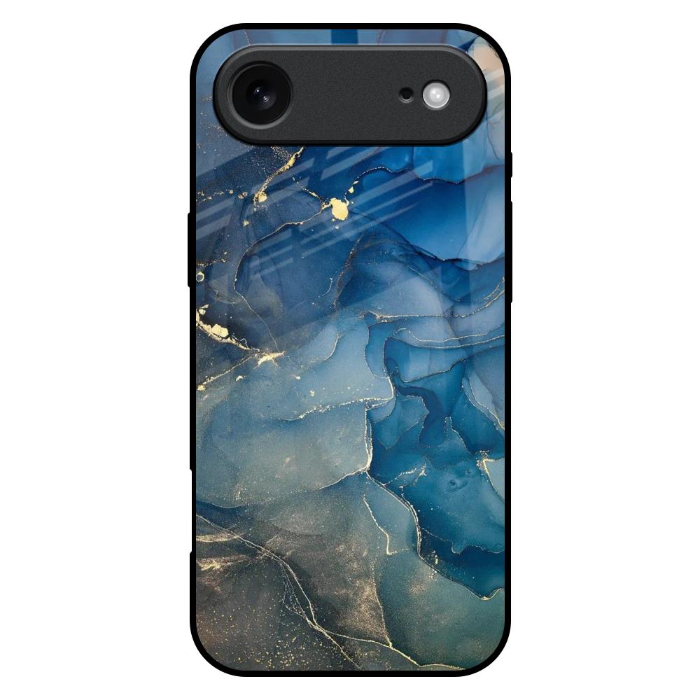 Blue Cool Marble iPhone 17 Air Glass Back Cover Online