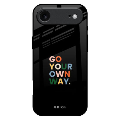 Go Your Own Way iPhone 17 Air Glass Back Cover Online