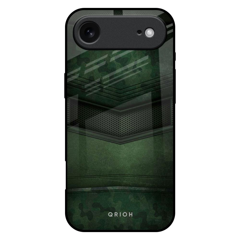 Green Leather iPhone 17 Air Glass Back Cover Online