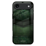 Green Leather iPhone 17 Air Glass Back Cover Online