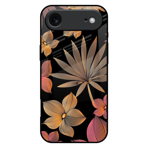 Lines Pattern Flowers iPhone 17 Air Glass Back Cover Online