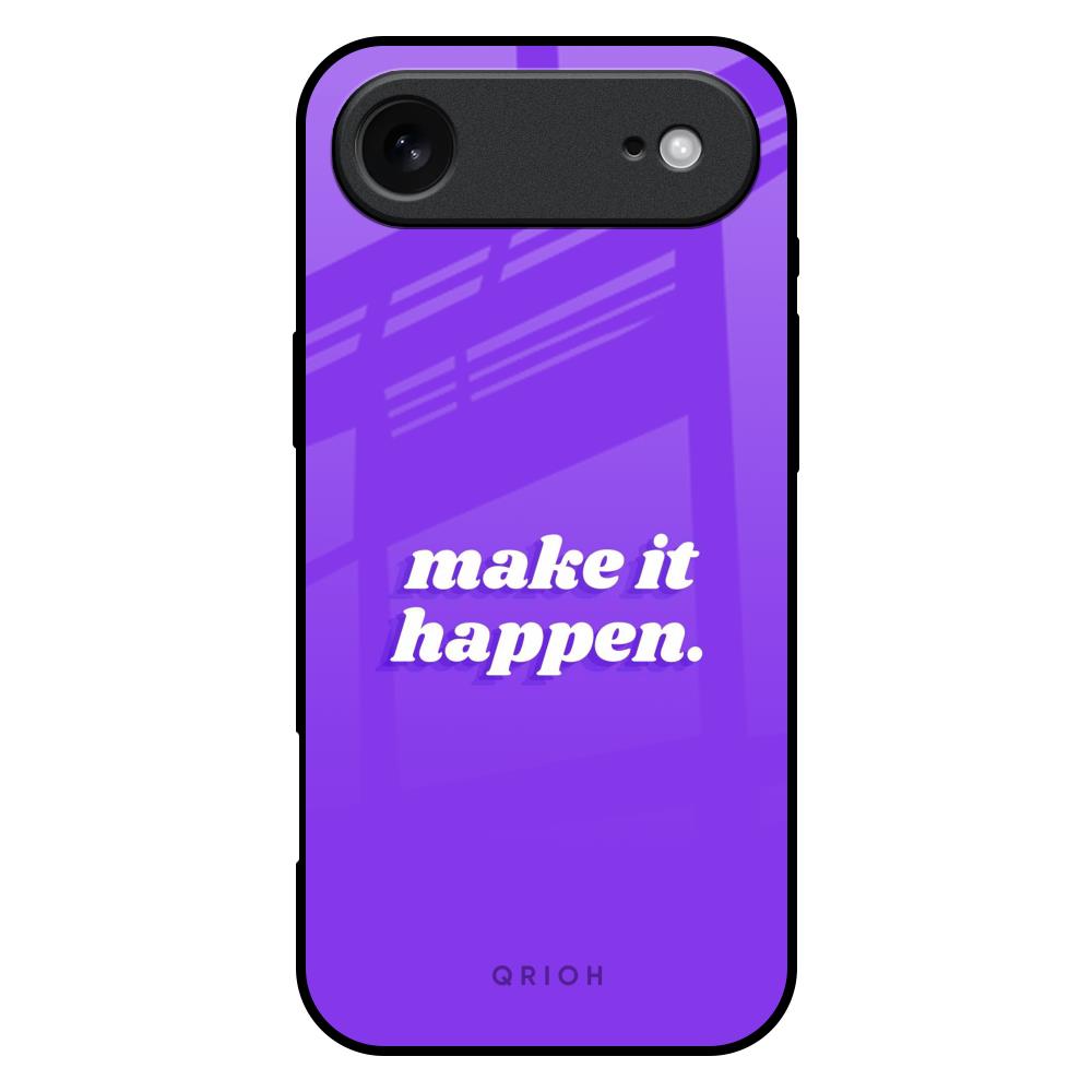 Make it Happen iPhone 17 Air Glass Back Cover Online
