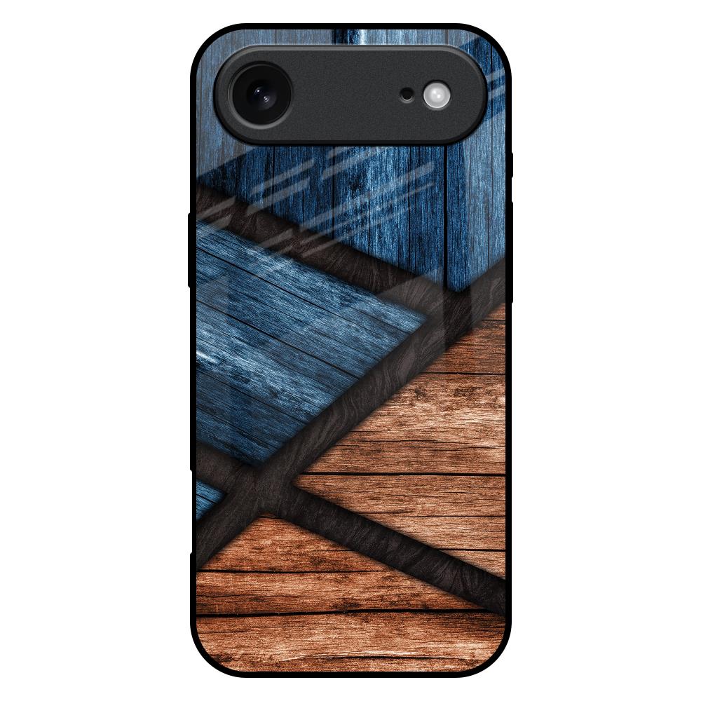 Wooden Tiles iPhone 17 Air Glass Back Cover Online